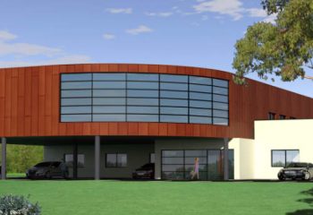 Simulation de texture bois projet d'architecture